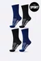 Kit 4 Pares de Meias Sport HUPI Azul Marinho e Preto