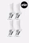 Kit 4 Pares de Meias Sport HUPI Branco