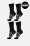 Kit 4 Pares de Meias Sport HUPI Preto