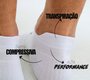 Kit 6 Pares Meia para Corrida HUPI Invisível Preto e Branco
