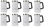 Kit 8 Canecos Térmico Pullo Prosit 700ML Branco