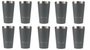 Kit com 10 Copos Térmicos Pullo Fun 480ML Cinza
