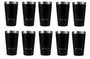 Kit com 10 Copos Térmicos Pullo Fun 480ML Preto