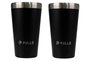 Kit com 2 Copos Térmicos Pullo Fun 480ML Preto
