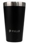 Kit com 2 Copos Térmicos Pullo Fun 480ML Preto e Cinza