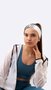 Kit com 3 Testeira Headband Faixa de Cabeça Hupi Black & White