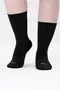 Kit com 6 Pares de Meias HUPI Lisa Preta