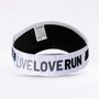 Kit Corrida HUPI Live Love Run: Viseira e Meia (Tamanho 36-42)