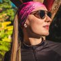 Kit Corrida Viseira e Bandana - Biometria Rosa