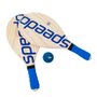 Kit Frescobol Speedo Duas Raquetes e Bolinha Azul