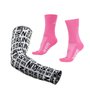 Kit Manguito HUPI Run Branco e Meia HUPI Heaven Rosa