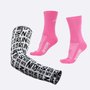 Kit Manguito HUPI Run Branco e Meia HUPI Heaven Rosa