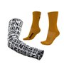 Kit Manguito HUPI Run Branco e Meia HUPI Lisa Dourado