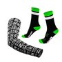 Kit Manguito HUPI Run Preto e Meia HUPI Berlim