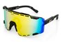 Kit Óculos de Sol HUPI Vapor Preto e Amarelo com 2 Lentes extras