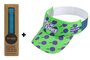 Kit Undergrip Spider Azul + Viseira Beach Tennis Padel Verde