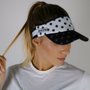 Kit Undergrip Spider Preto + Viseira Beach Tennis Padel Branca