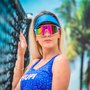 Kit Viseira HUPI Biometria Azul e Meia HUPI Biometria Azul