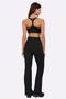 Legging Alto Giro Reta Feminina Preta