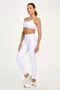 Legging Elástico Personalizado Alto Giro Feminina Branco