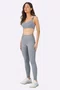 Legging Alto Giro Elástico Personalizado Feminina Cinza Sky