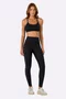 Legging Alto Giro Elástico Personalizado Feminina Preta