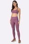 Legging Alto Giro Elástico Personalizado Feminina Roxo Malva