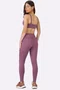 Legging Alto Giro Elástico Personalizado Feminina Roxo Malva