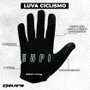Luva Ciclismo HUPI Dedo Longo Maps