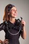 Macaquinho Ciclismo Feminino HUPI Asas Preto