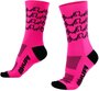 Meia HUPI Bike Beats Rosa Neon