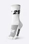Meia Corrida HUPI 21K Branco - LT para pés menores 34-38