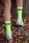 Meia Corrida HUPI 21K Split Amarelo Neon