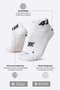 Meia Curta para Corrida HUPI - Running Pro 42K Branco
