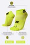 Meia Curta para Corrida HUPI - Running Pro 5K Amarelo Neon