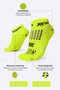Meia Curta para Corrida HUPI - Running Pro Amarelo Neon