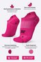 Meia Curta para Corrida HUPI Running Pro Invisível Rosa Magenta