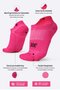 Meia Curta para Corrida HUPI Running Pro Invisível Rosa Neon - LT