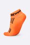 Meia Curta para Corrida HUPI Running Pro Laranja Neon