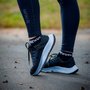 Meia Curta para Corrida HUPI - Running Pro Preto/Branco