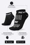 Meia Curta para Corrida HUPI - Running Pro Preto/Branco