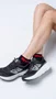 Meia Curta para Corrida HUPI - Running Pro Preto/Vermelho