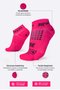 Meia Curta para Corrida HUPI - Running Pro Rosa Neon