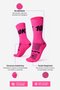 Meia HUPI 10K Rosa Neon