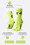 Meia HUPI 42k Ultra Amarelo Neon