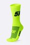 Meia HUPI 5K Amarelo Neon