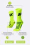 Meia HUPI 5K Amarelo Neon