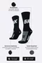 Meia HUPI 5K Preto - LT para pés menores 34-38