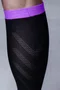Meia HUPI Air Longa Preto e Roxo