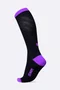 Meia HUPI Air Longa Preto e Roxo